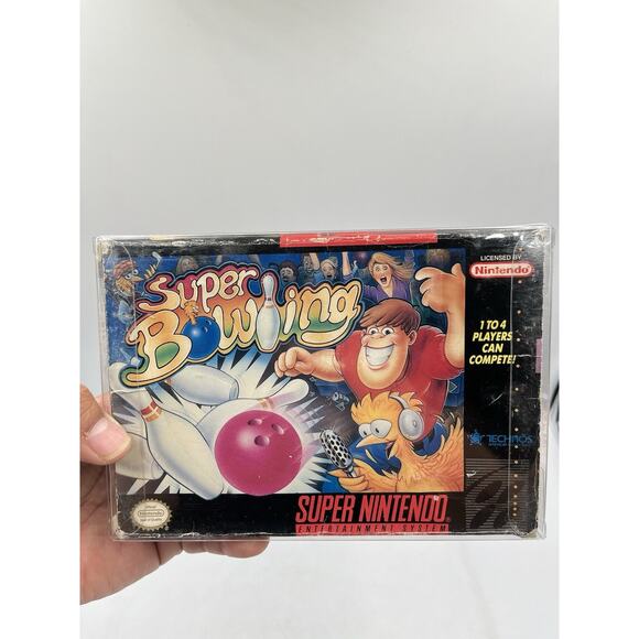 Super Bowling Super Nintendo SNES With Original Box + Protector - Picture 16 of 16